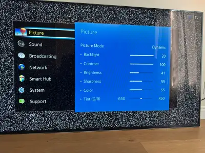 75” smart tv for sale, works perfect. Remote, wall mount and all hardware included. No stand. No roo...