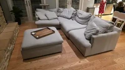 Grey sectional sofa, View more