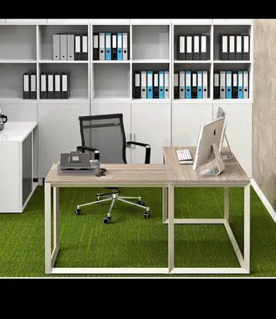 Commercial-Grade L Shaped Home Office Computer Desk 55-Inch, Oak, View more