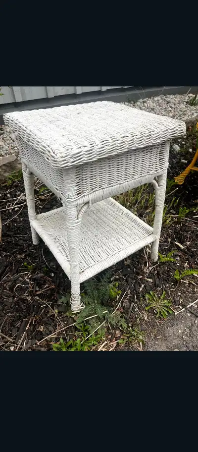 Wicker side table, View more
