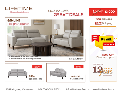 Genuine Top Grain leather  sofa set with couch and loveseat, View more