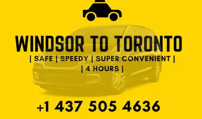 Rideshare Windsor to Toronto, Toronto to Windsor, View more