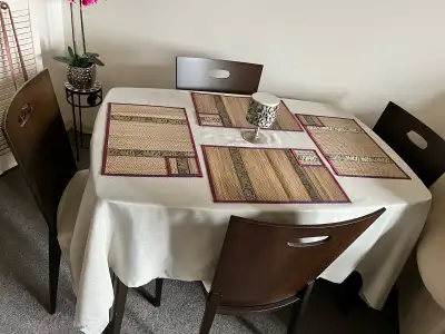 Dinning Table real wood with 4 chairs, View more