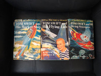 Three vintage tom swift hardcover books from the 1950s