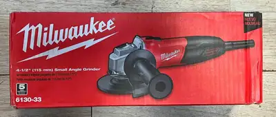 7 Amp Corded 4-1/2 in. Small Angle Grinder with Sliding Lock-On , View more