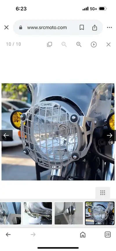New Radiator and Head Light Guard the head light it only fit 2022 and 2023 Free Cup Hold Sold Bike