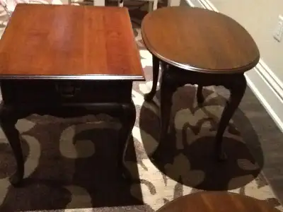 Solid wood end  tables by Chesley Manor $435.00 for both, View more