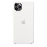 NEW Apple Silicone Cell Phone Case for iPhone 11 Pro Max, White