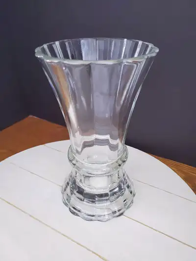 Clear Glass Vase Made in France, View more