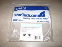 StarTech 3 foot Snagless Patch Cable-Gray new in package + bonus