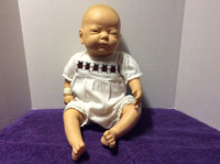 Vintage Realistic Baby Doll - Made in Spain