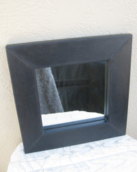 Mirror with Leather Wrapped Frame