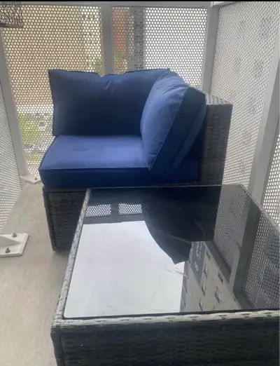 Corner Sectional Set Outdoor Furniture Blue, View more