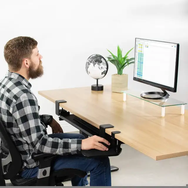 VIVO: Desk Clamp Adjustable Computer Mouse Pad64192110388610124