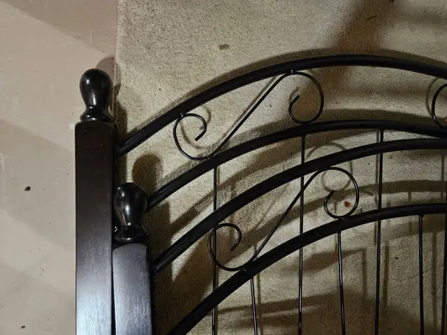 Brand new Black metal bed frame with brand new single mattress - in Beds & Mattresses in Kingston - Image 6
