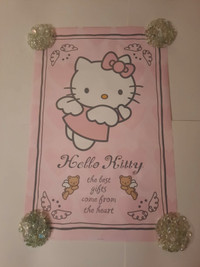 Brand New Vintage Hello Kitty Poster "Angel"