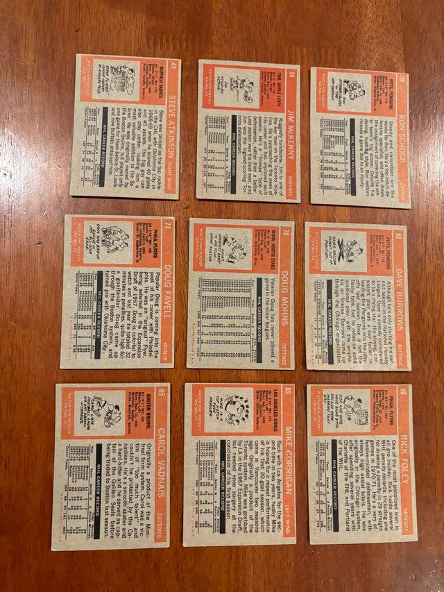 1972/73 TOPPS hockey cards lot of 27 dans Art et objets de collection  à Ville de Montréal - Image 4