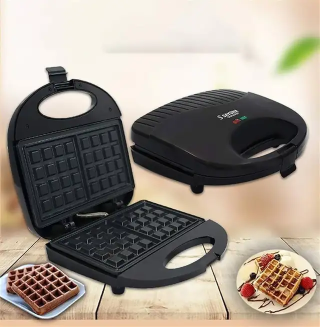 Waffle Maker, Sandwich Maker, Cookies, Waffle Maker with Removab in Toasters & Toaster Ovens in Mississauga / Peel Region - Image 2