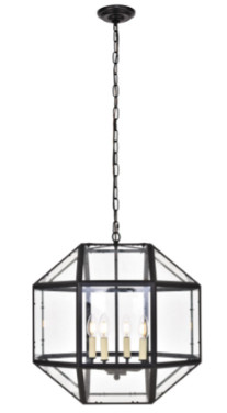 Caro Collection Pendant D19 H20 Lt:4 by Elegant SKU: A176885 in Indoor Lighting & Fans in Banff / Canmore
