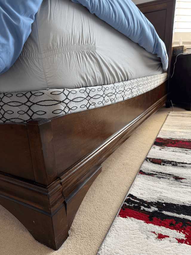 Queen Bed Frame + Nightstand – Good Condition in Beds & Mattresses in Oshawa / Durham Region - Image 4