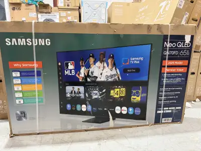 65” aSamsung 4K NEO QLED / MINI LED 120HZ SMART TV. CASH NO TAX, View more