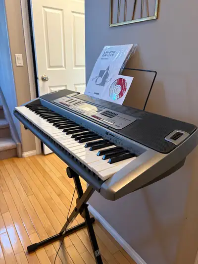 PIANO KEYBOARD WITH LIGHTED KEYS & ACCESSORIES , View more