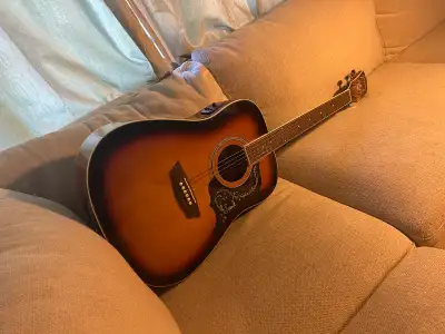 George Washburn Electric Acoustic Guitar , View more