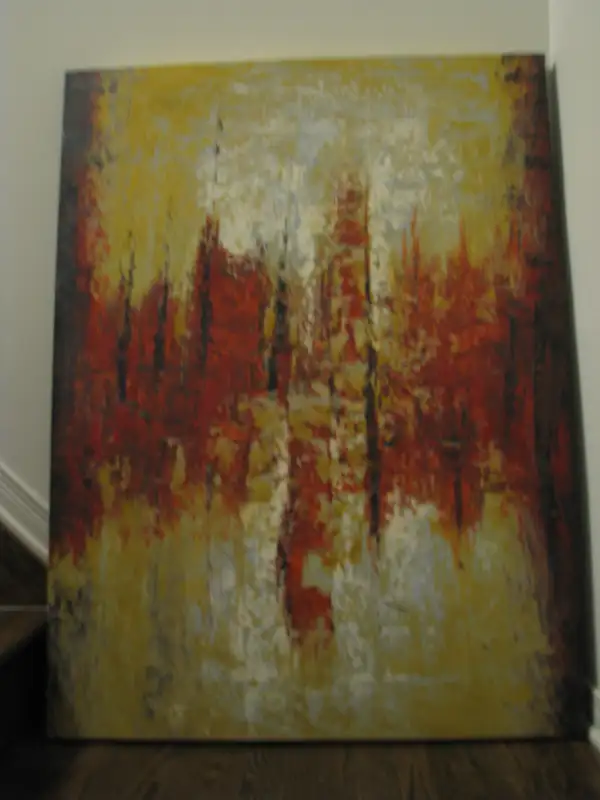 Large Canvas Art: Golds and Reds in Home Décor & Accents in Ottawa - Image 3