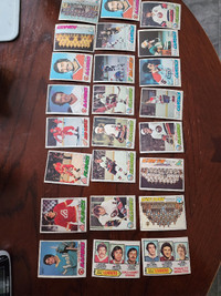 1977-78 OPC hockey card lot - 24 cards