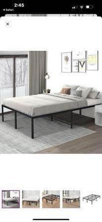 Brand new  Precita 18'' Metal Bed Frame with Protection Pads Hea