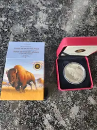2013 Canadian Mint $100 silver coin Bison