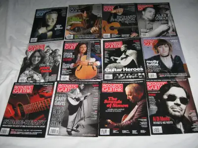 Acoustic Guitar Magazine - 12 issues - Like new - $4 each, View more