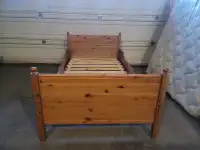 Real Wooden Twin/Single Sz Bedframe with Slats Dropoff Extra $30
