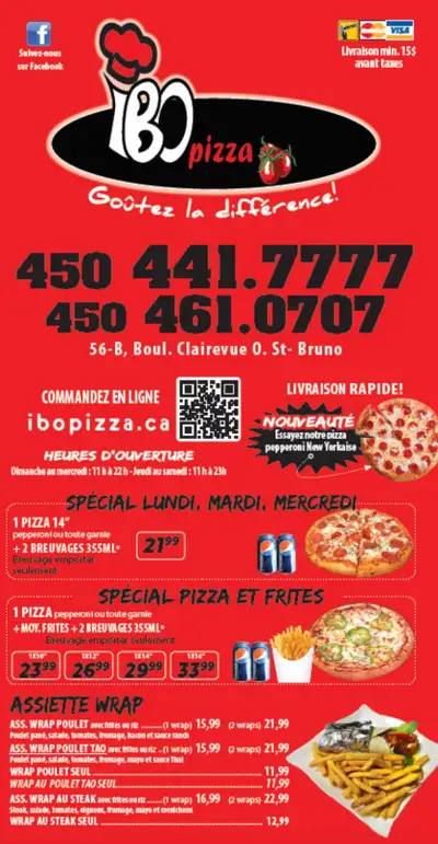 Offre d’emploi – Pizzamen (Temps plein / Temps partiel) – Ibo Pizza Ibo Pizza est à la recherche d’u...