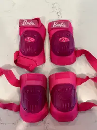 Girls Barbie knee and elbow pads - biking, skating etc