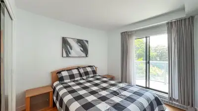 Queen Bed - Oak - Wooden Slat Frame - 2 barely used mattresses , View more