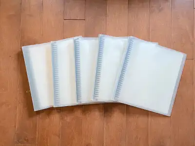 KING JIM Clear File Binders  (5 binder with 100 clear files), View more