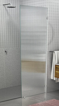 Panneau de verre fixe pour douche 