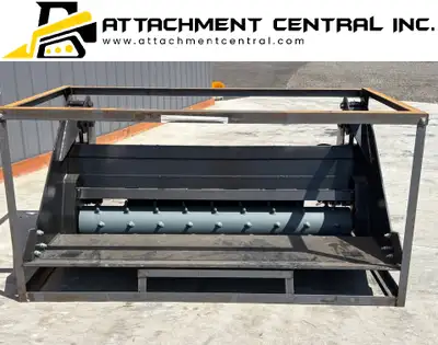 Raytree 6 in 1 Power Rake Bucket Skid Steer Attachment, View more