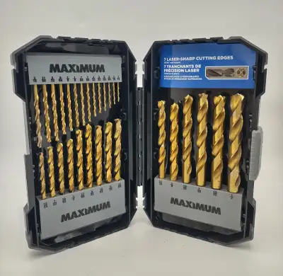 MAXIMUM Precision Point 7-Edge Titanium Drill Bit Set 29pc, View more