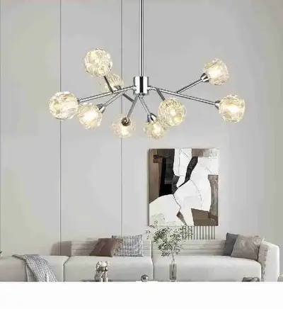 Weesalife Sputnik Chandeliers Modern Crystal Pendant Light Chand, View more