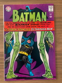 Bande dessinée Vintage DC COMICS de BATMAN (1967).