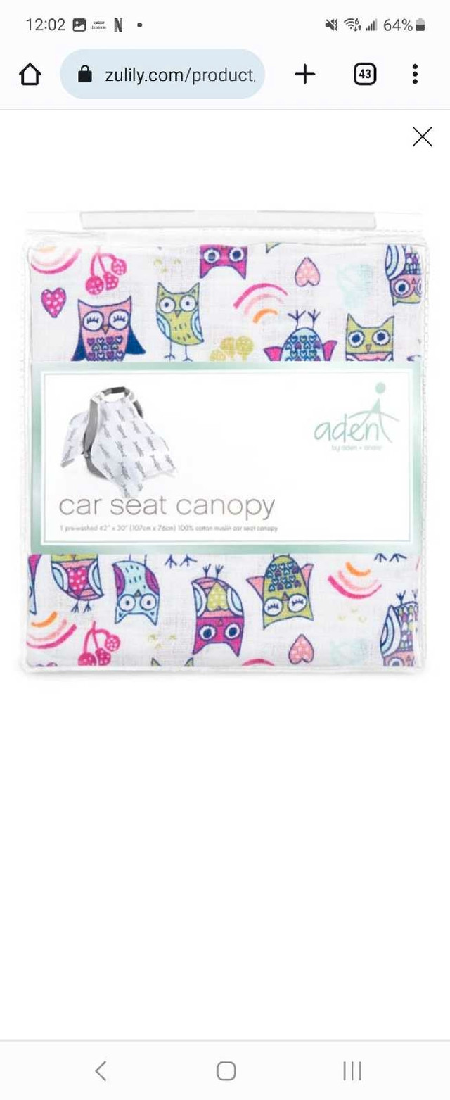 Aden anais carseat canopy in Other in City of Toronto - Image 4
