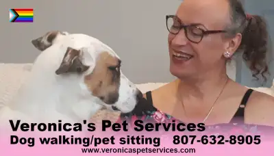Dog walking service. Pet sitting sevices also available in your home or my own home depending on the...