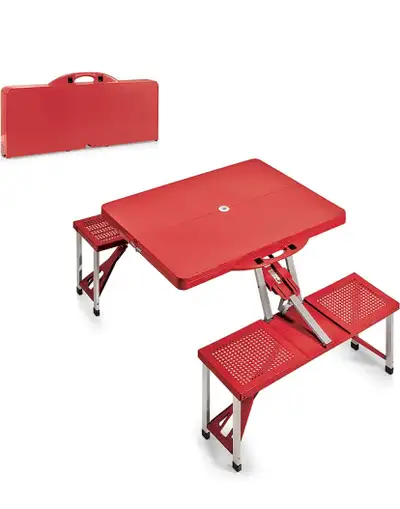 NEW - portable foldable camping  picnic table RED, View more