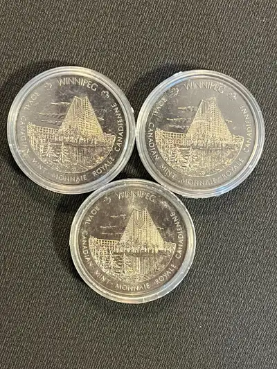 Lot of (3) Royal Canadian Mint Medallions. Winnipeg/Ottawa. Coin, View more