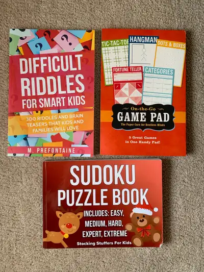 3 Kids’ Game/Puzzle Books, View more