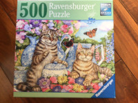 500 pc Puzzle, TEAPOT CATS