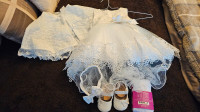 Baby Baptism/ formal dress, shawl,shoes and accessories