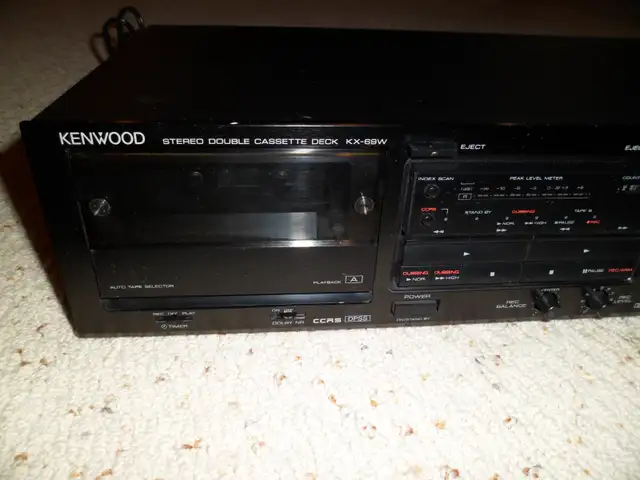 KENWOOD KX-69W Double Stereo Cassette Deck player TESTED WORKING in General Electronics in Markham / York Region - Image 3